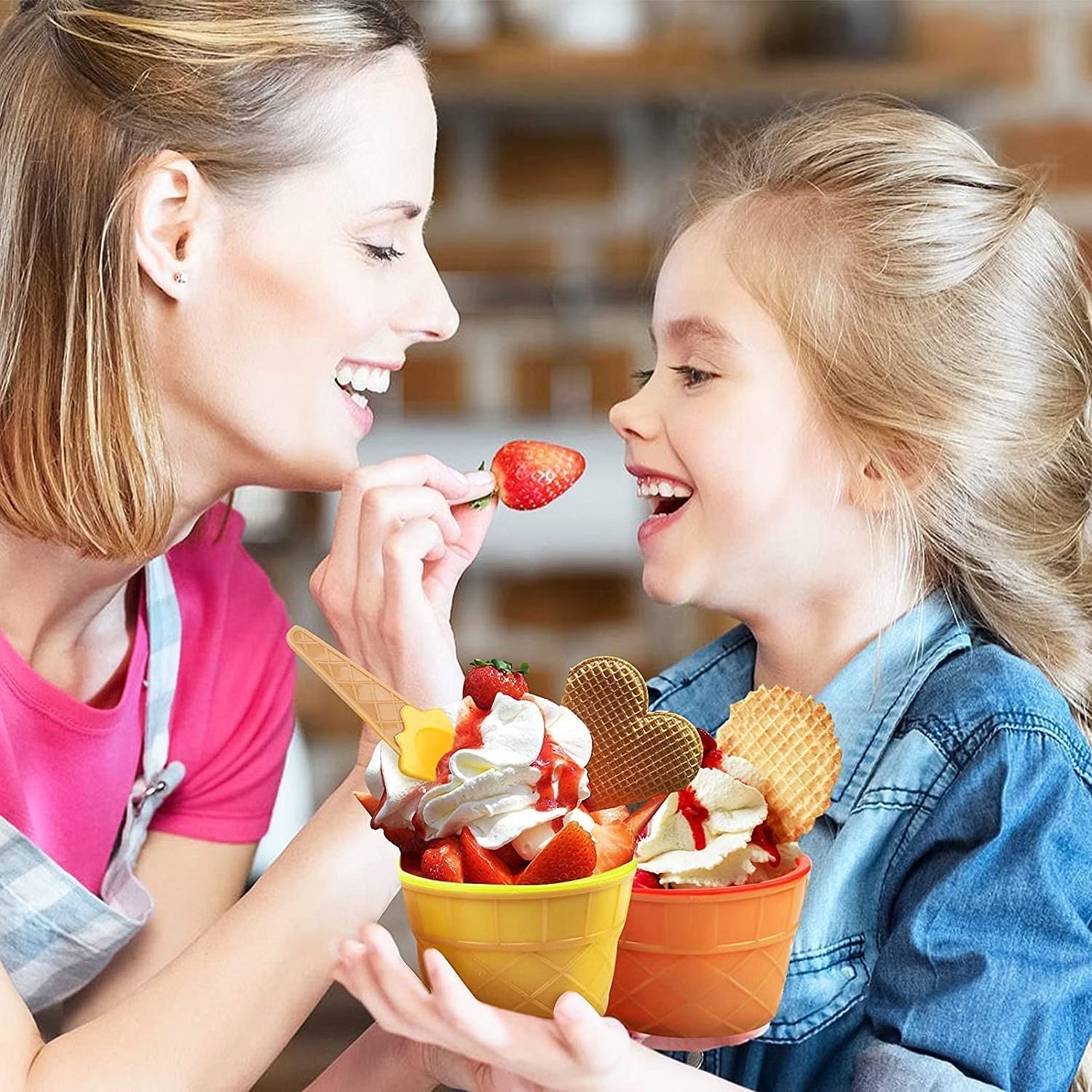 5321 ICE CREAM BOWL & Spoon Set PLASTIC SOLID COLOUR CREAM CUP COUPLE BOWL WITH SPOON. ICE CREAM SPOON & BOWL SET, 12 PC SET OF ICE CREAM BOWL & SPOON (MULTI COLOR) DeoDap 5321 ICE CREAM BOWL & Spoon Set PLASTIC SOLID COLOUR CREAM CUP COUPLE BOWL WITH SPOON. ICE CREAM SPOON & BOWL SET, 12 PC SET OF ICE CREAM BOWL & SPOON (MULTI COLOR) DeoDap